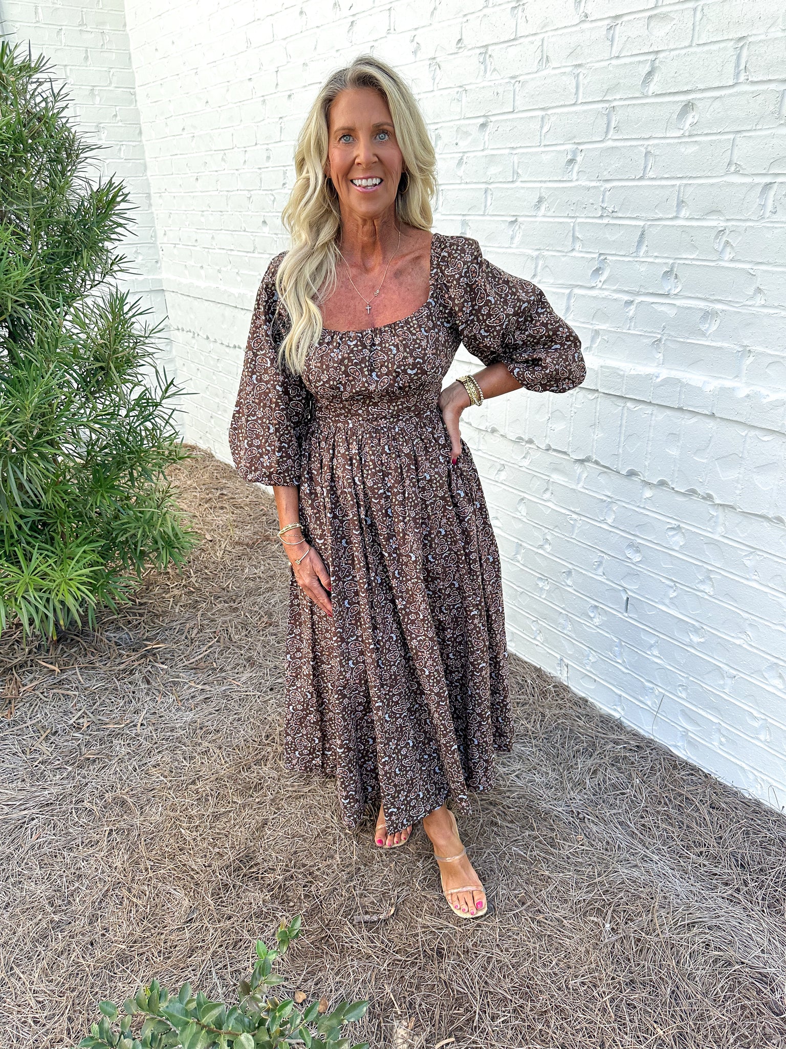 Chestnut Floral Maxi