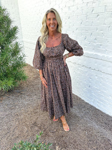 Chestnut Floral Maxi