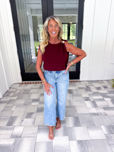 Garnet Sleeveless Knit