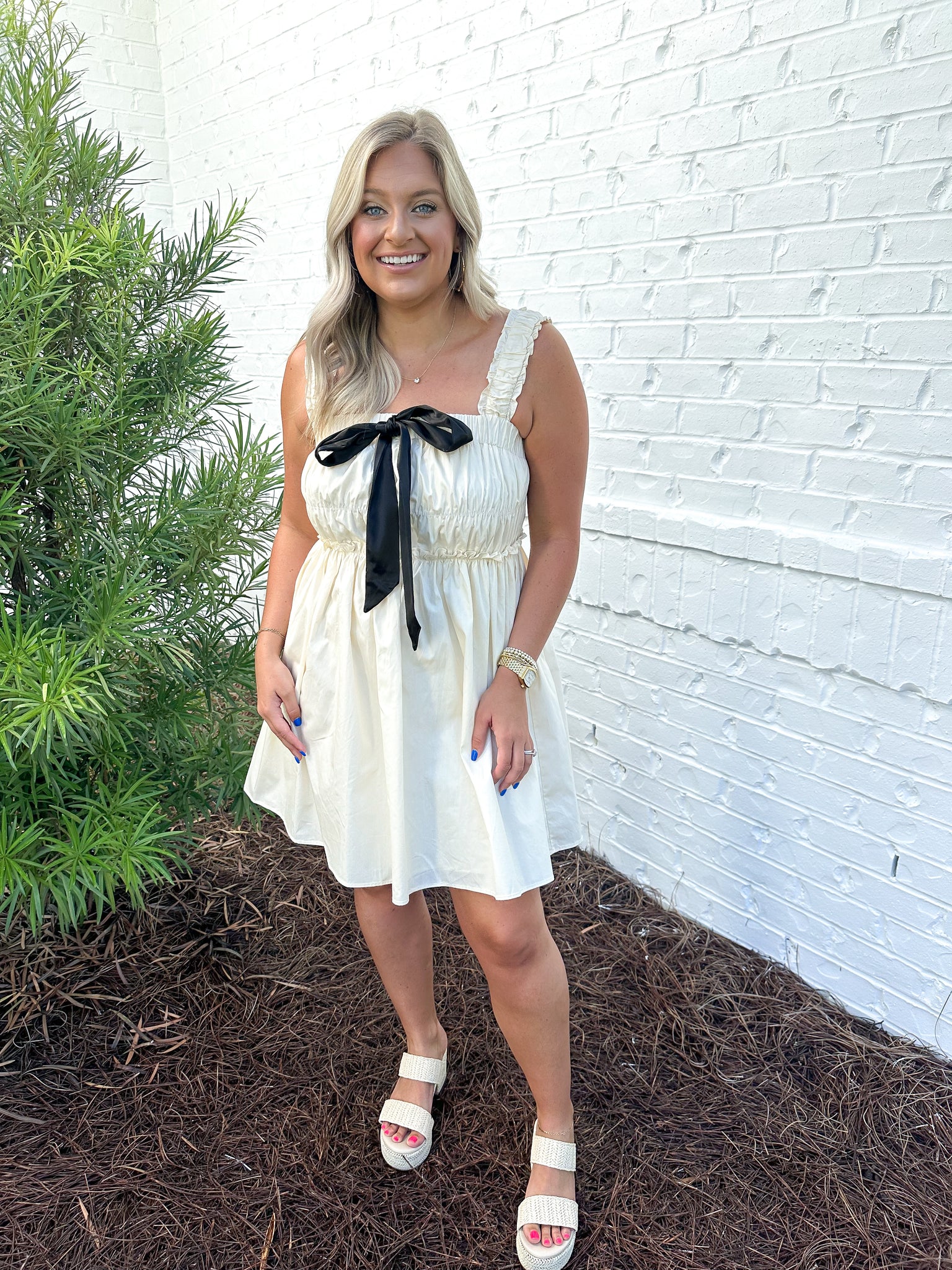 Ruffled Strap Dress