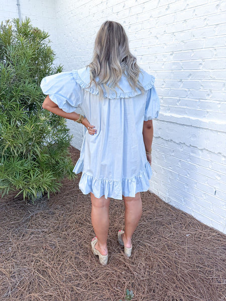 Ruffled Collar Dress