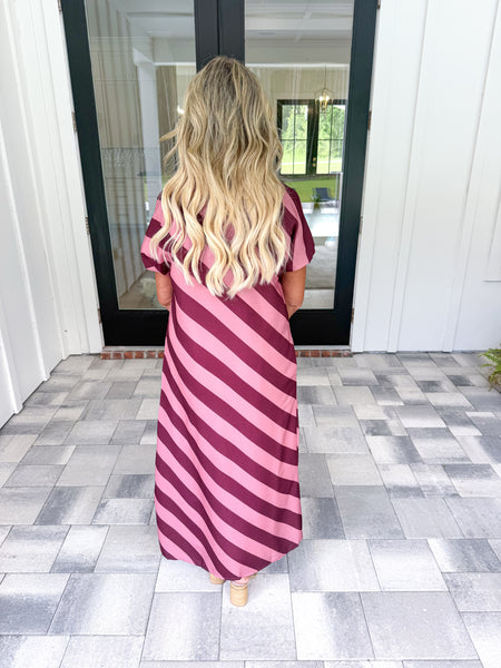 Garnet Striped Maxi