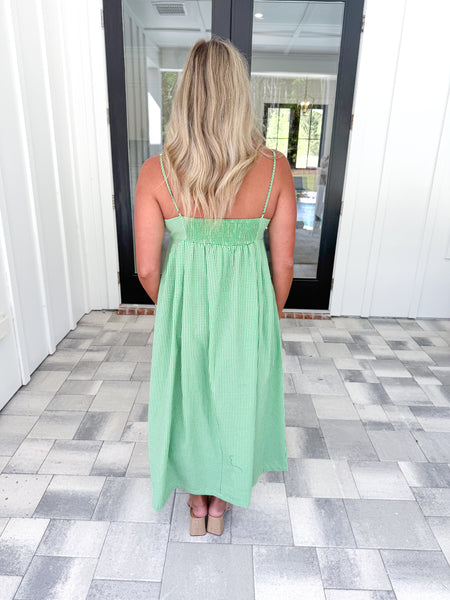 Green Gingham Dress