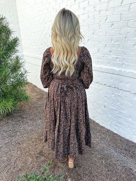 Chestnut Floral Maxi