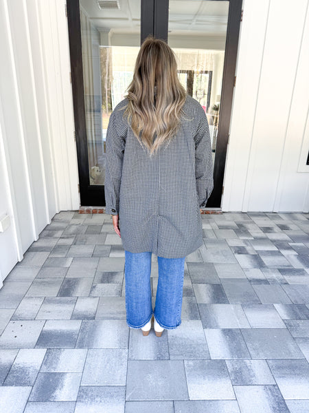Gingham Oversized Jacket