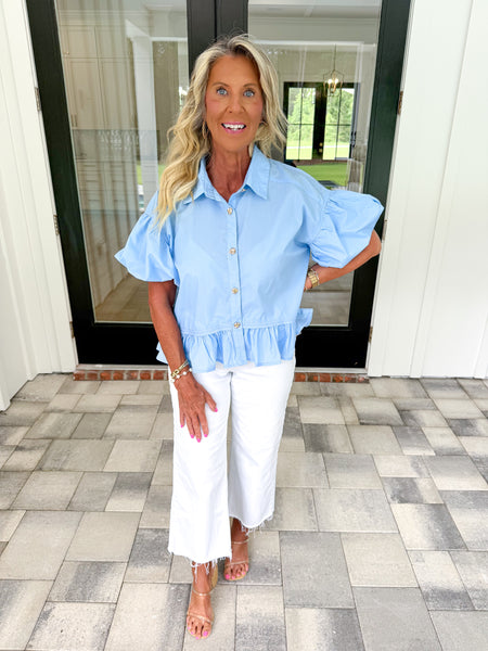 Ruffle Hem Top