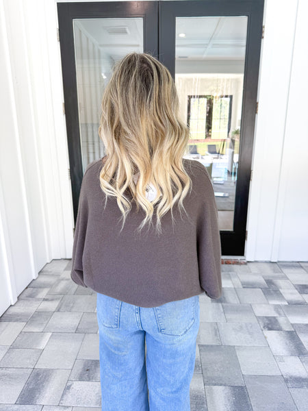 Batwing Sleeve Knit Top