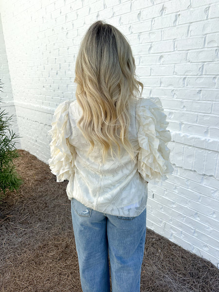 Textured Chiffon Top
