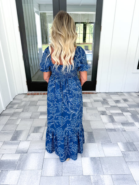 Floral Smocked Maxi