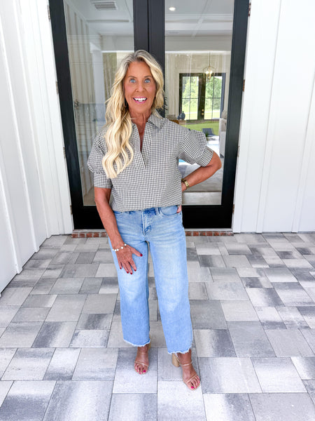 Charis Gingham Top