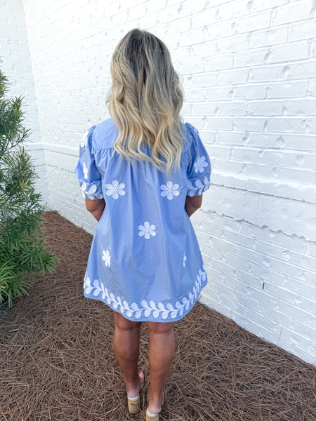 Flower Embroidery Dress