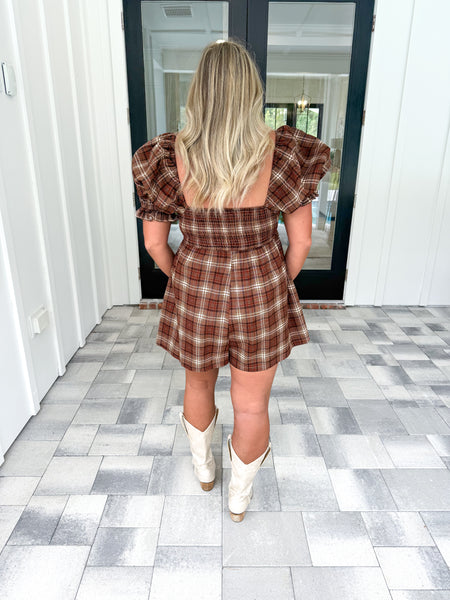 Plaid Romper
