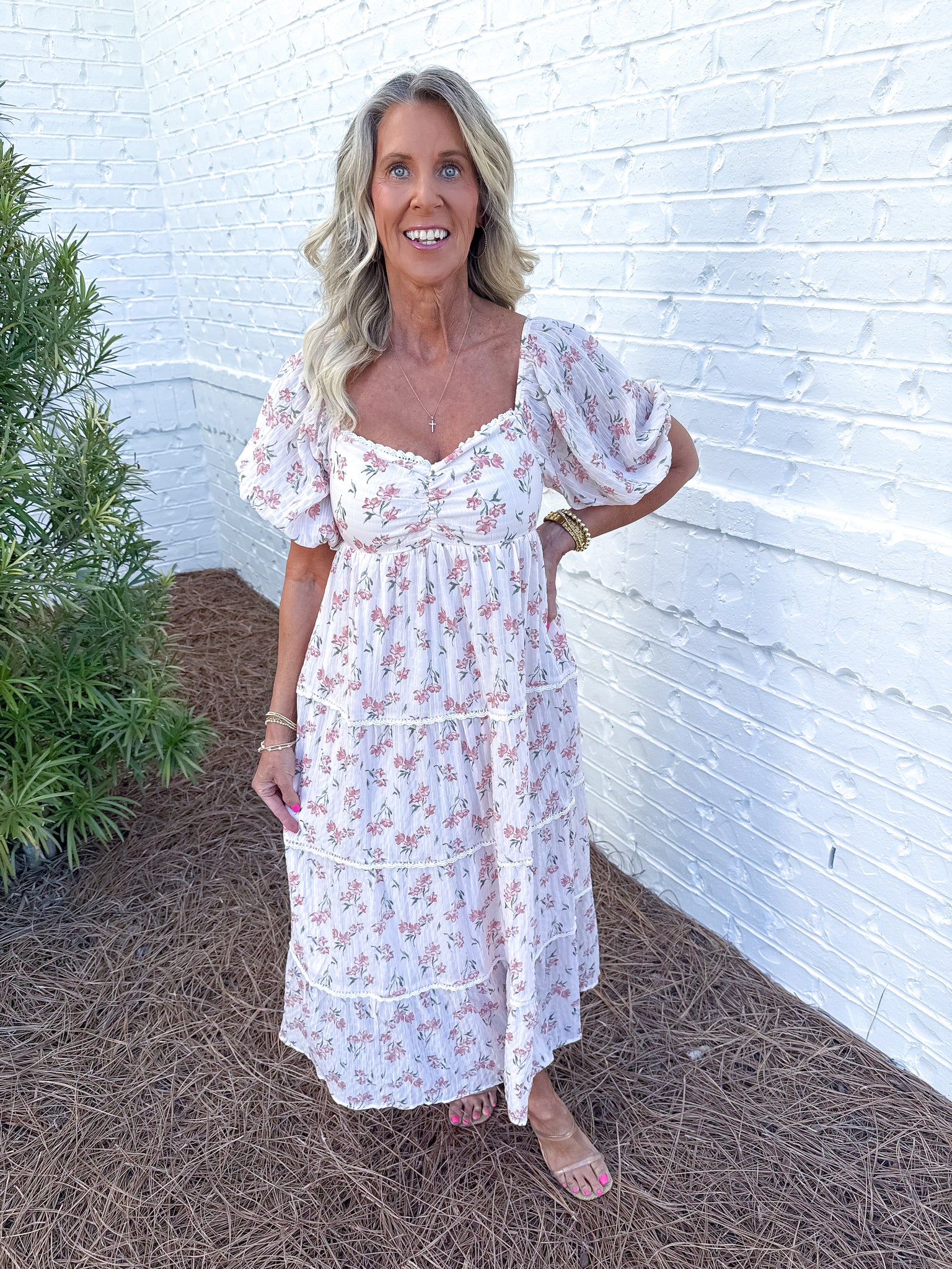 Floral Tiered Midi