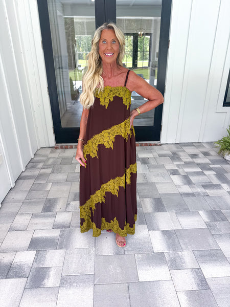 Chocolate Lace Maxi