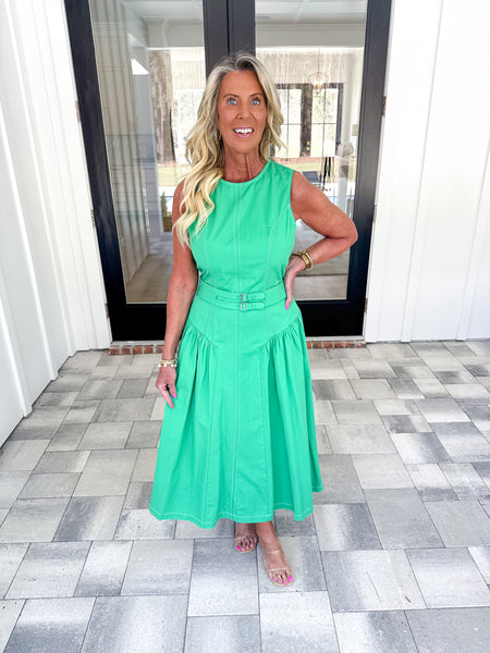 Top Stitch Midi