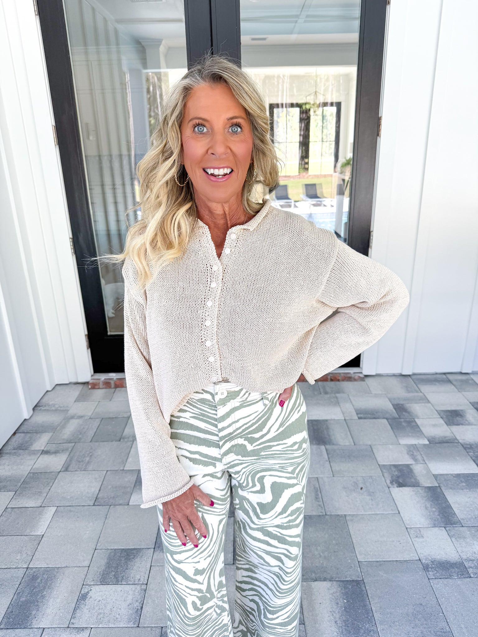 Cream Light Weight Cardigan