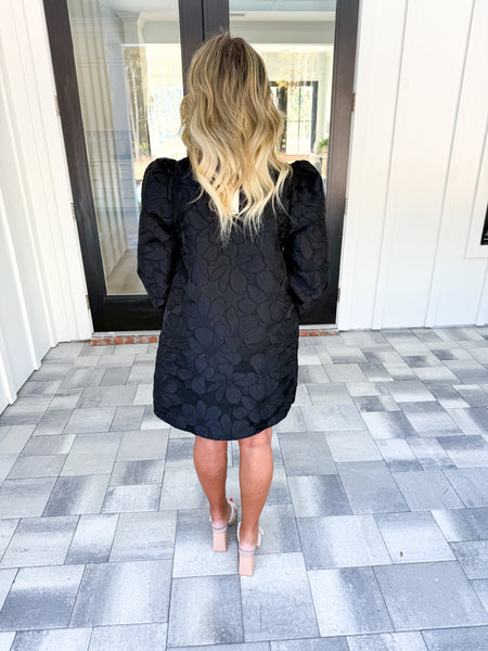 Black Puff Sleeve Dress