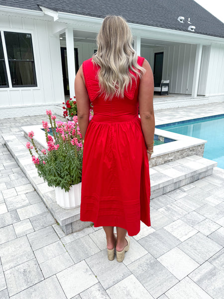 Red Collared Midi