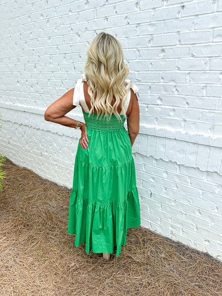 Green Tiered Maxi