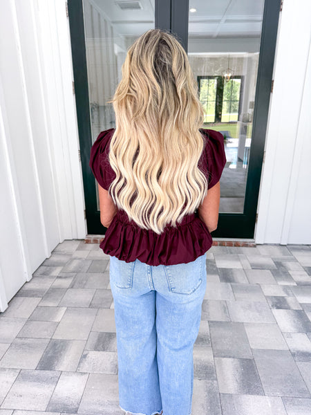 Garnet V-Neck Top