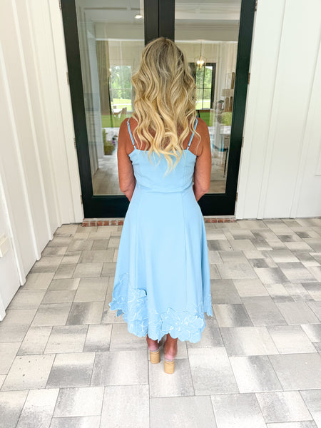 Chambray Flower Midi