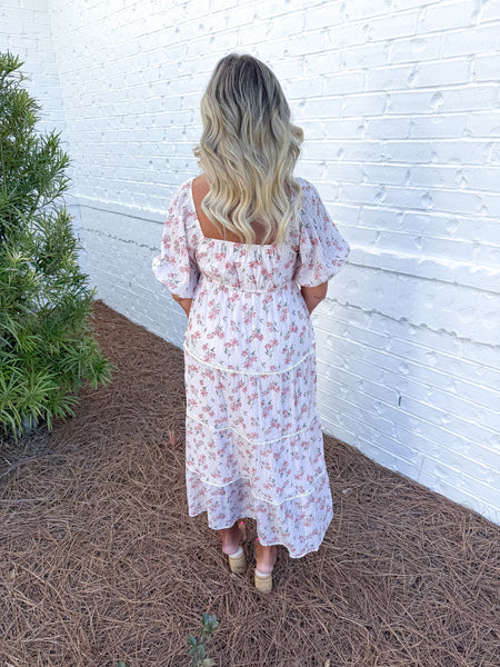 Floral Tiered Midi