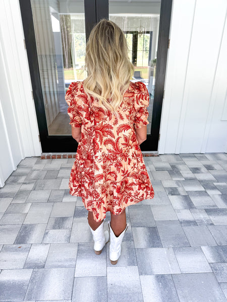 Bold Floral Dress