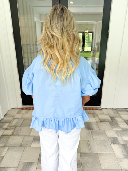Ruffle Hem Top