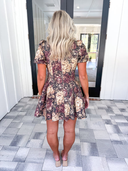 Floral Puff Sleeve Dress