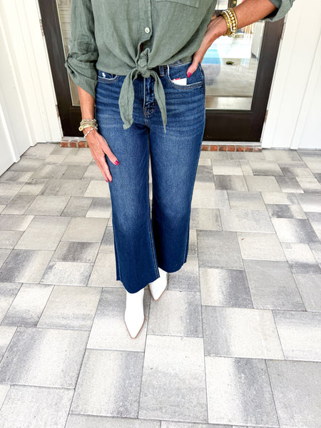 Army Green Linen Top