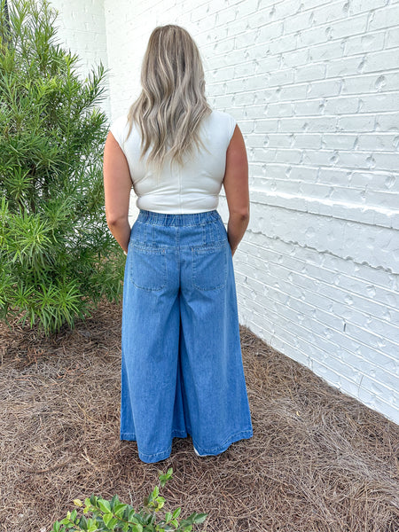Pleated Yoke Jeans