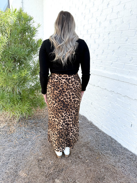 Leopard Maxi Skirt