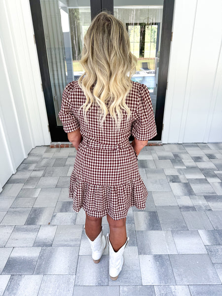 Erika Checkered Dress