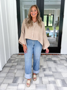 Linen Button Down Top