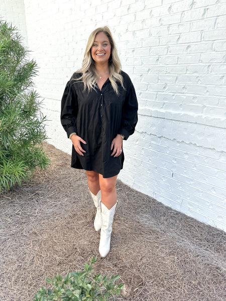 Poplin Shirt Dress