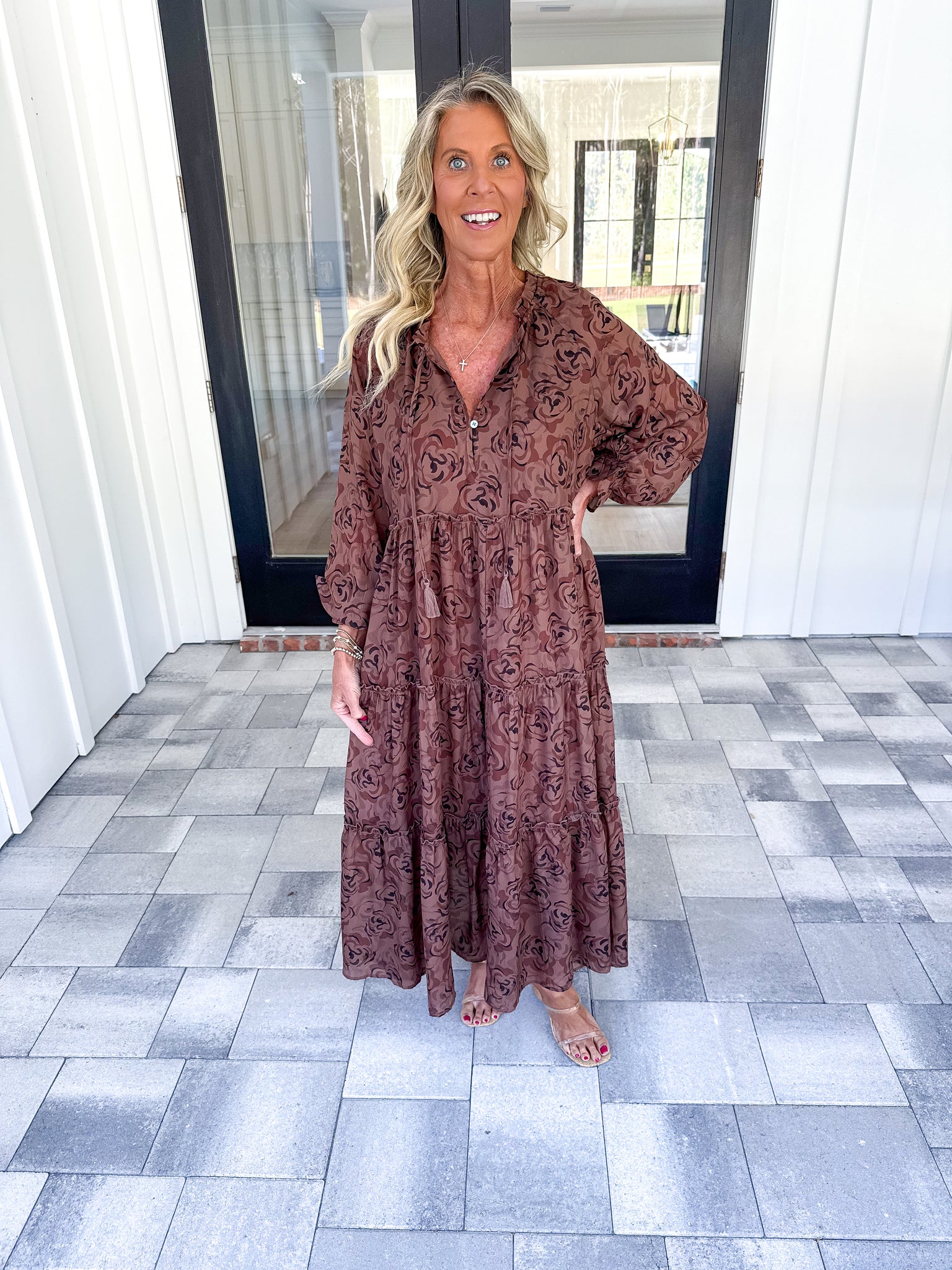 Floral Tiered Midi