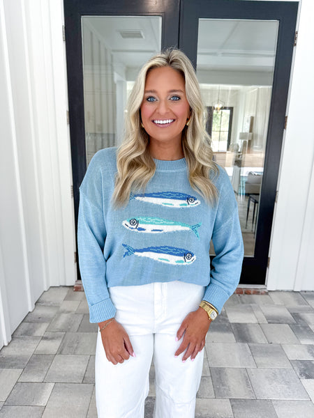 Fish Graphic Sweater