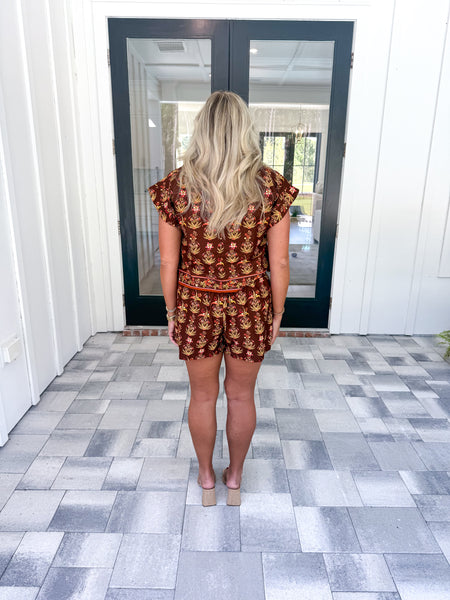 Floral Skort Set