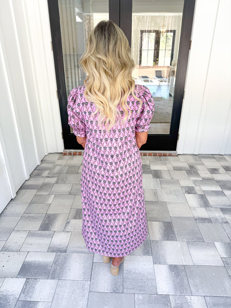 Pink Floral Midi