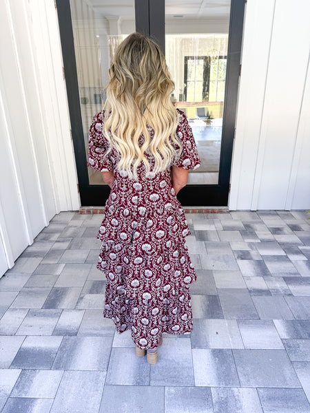Garnet Floral Maxi Set