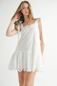 White Eyelet Dress