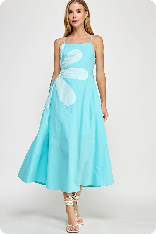 Aqua Flower Dress