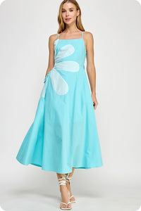 Aqua Flower Dress