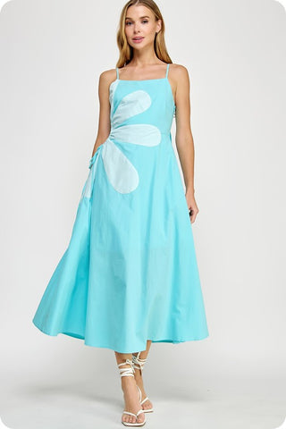 Aqua Flower Dress