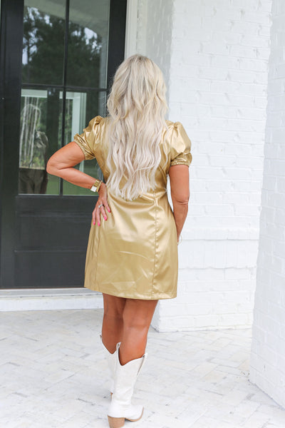 Metallic Gold Dress