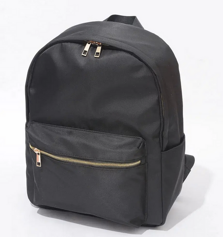 Nylon Backpack Black