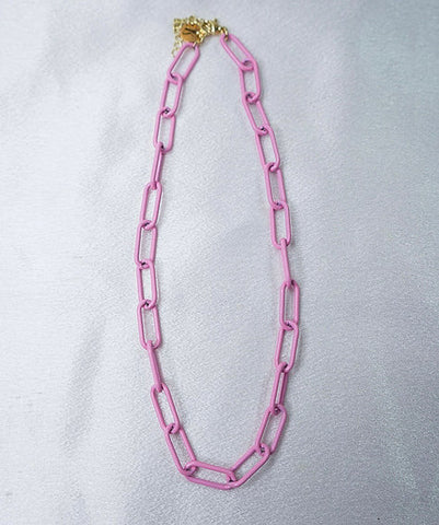 Baby Pink Chain Necklace