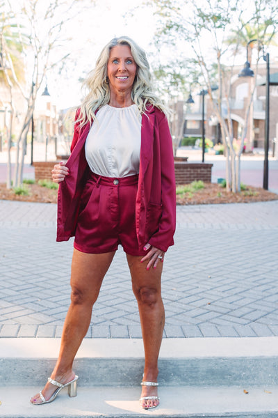 Burgundy Blazer