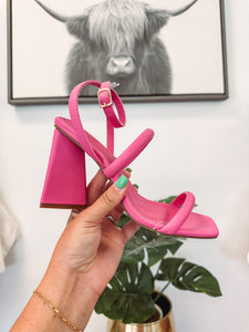 The Evangeline Heel Pink