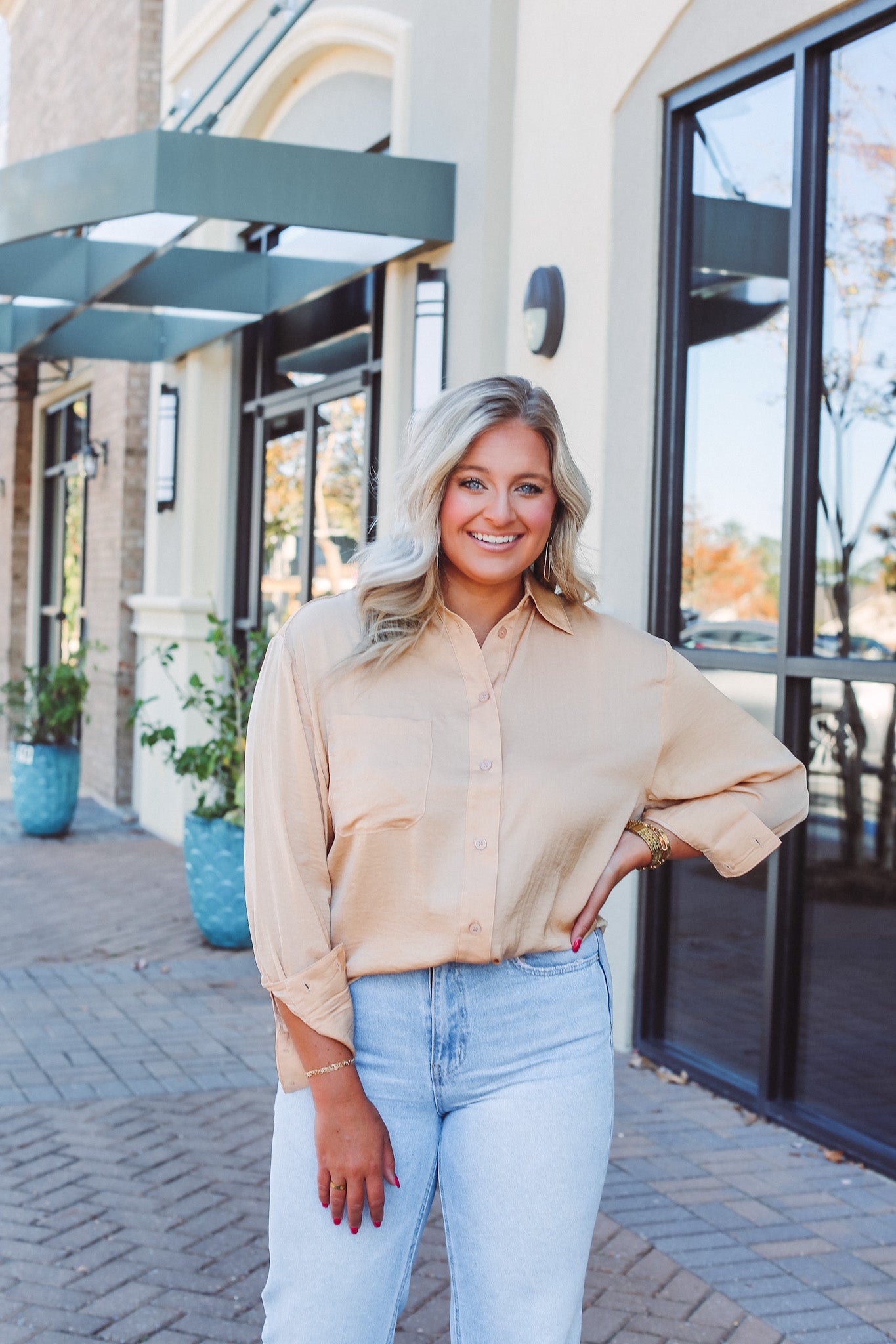 Satin Oversized Shirt